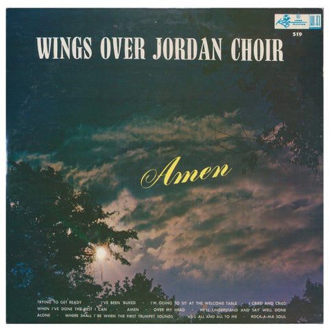 Wings Over Jordan Choir ‎– Amen - VG LP Record 1956 King USA Mono Vinyl - Gospel