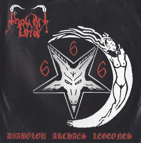 Thou Art Lord – Diabolou Archaes Legeones - Mint- 7" Single Record 1993 Molon Lave Greece Red Vinyl - Black Metal