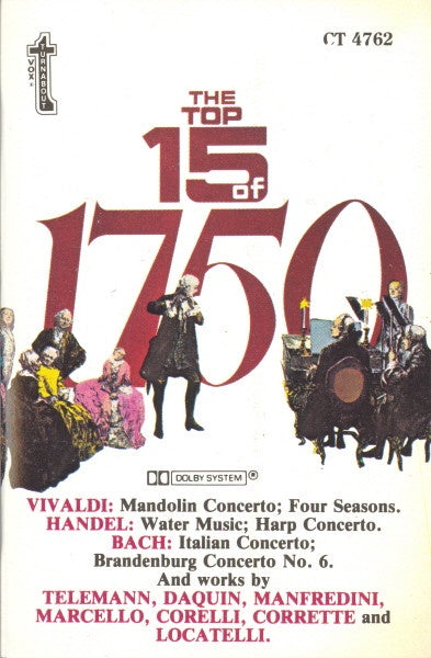 Various – The Top 15 Of 1750 -  1980 Turnabout Tape - Classical - Shuga Records