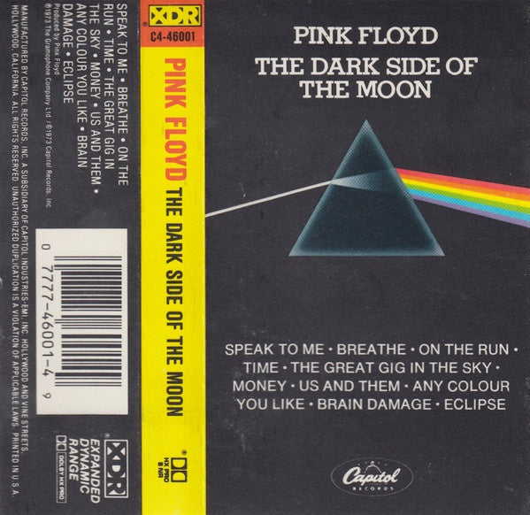 Pink Floyd – The Dark Side Of The Moon - Used Cassette 1988 Capitol Ta–  Shuga Records