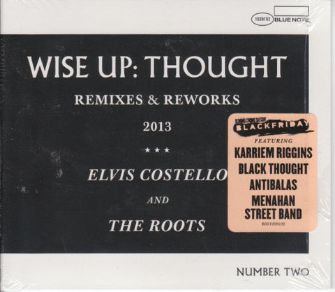 Elvis Costello & The Roots - Wise Up: Thought, Remixes & Reworks - New Vinyl Record 2013 Blue Note10" Remix EP - Rock / HipHop (FU: Costello) - Shuga Records