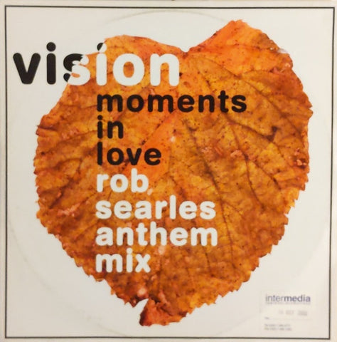 Vision – Moments In Love (Rob Searles Anthem Mix) - New 12" Single Record 2000 ZTT UK Vinyl - Trance / Hard House - Shuga Records