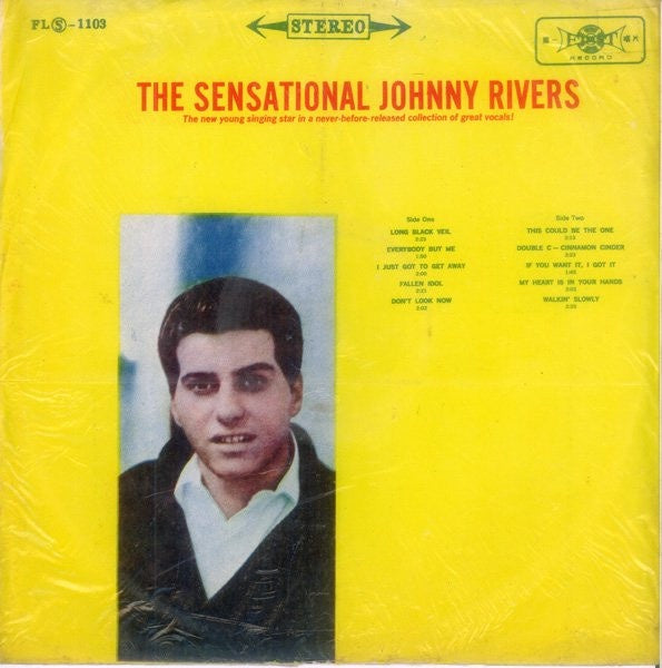 Johnny Rivers - The Sensational Johnny Rivers - VG+ LP Record 1967 First Record Taiwan Orange Vinyl - Pop - Shuga Records