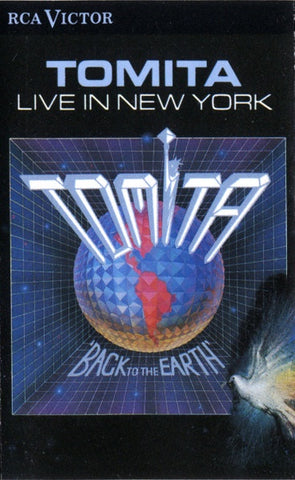 Tomita – Live In New York - Back To The Earth- Used Cassette 1988 RCA Tape- Electroncic/Classical
