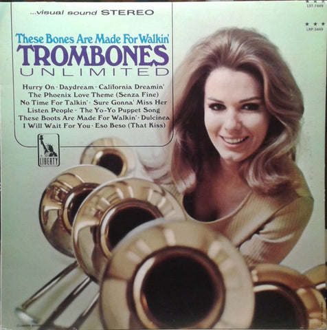 Trombones Unlimited – These Bones Are Made For Walkin' - VG+ LP Record 1966 Liberty USA Vinyl - Jazz / Easy Listening