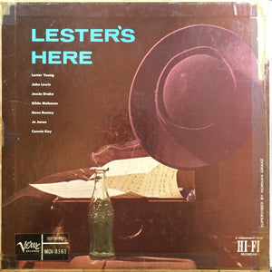 Lester Young And His Orchestra – Lester's Here (1956) - VG+ LP Record 1957  Verve USA Mono Vinyl - Jazz