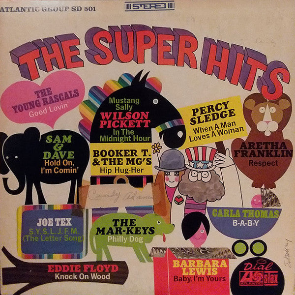 Various – The Super Hits - VG+  LP Record 1967 Atlantic Stax Dial USA Vinyl - Soul / Funk / Rhythm & Blues - Shuga Records