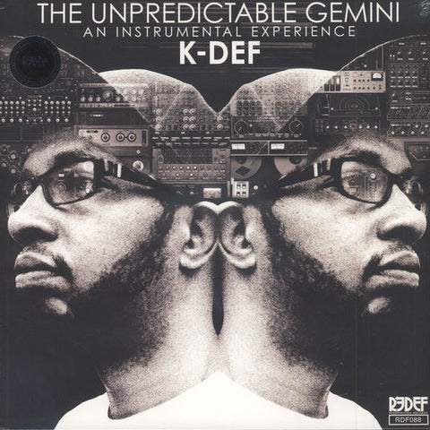 K-Def -The Unpredictable Gemini - New Vinyl Record 2016 Redefinition Records Limited Edition Red Vinyl - Instrumental / Hip Hop - Shuga Records