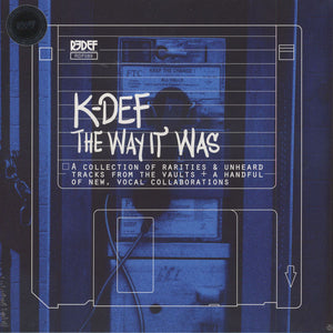 K-Def - The Way It Was - New Vinyl Record 2016 Redefinition Records Limited Edition on "Sea Blue" Vinyl - Instrumental / Hip Hop - Shuga Records