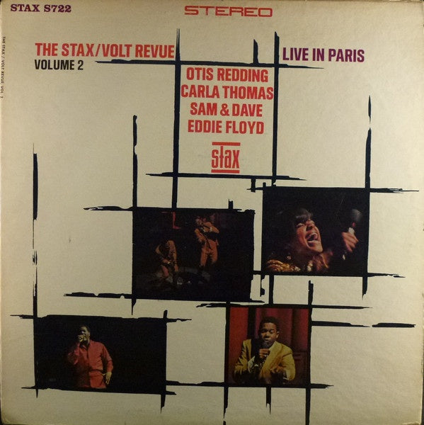 Various – The Stax / Volt Revue Volume 2 Live In Paris - VG LP Record 1967 Stax USA Vinyl - Funk / Soul