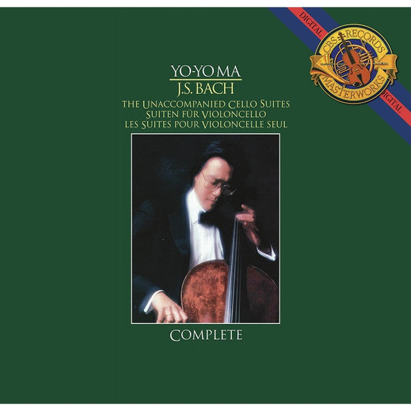 Yo-Yo Ma - J.S. Bach ‎– The Unaccompanied Cello Suites / Solo Suiten Für Violoncello / Les Suites Pour Violoncelle Seul - New Vinyl Record 3 Lp Set 180 gram With Download 2016 - Classical - Shuga Records