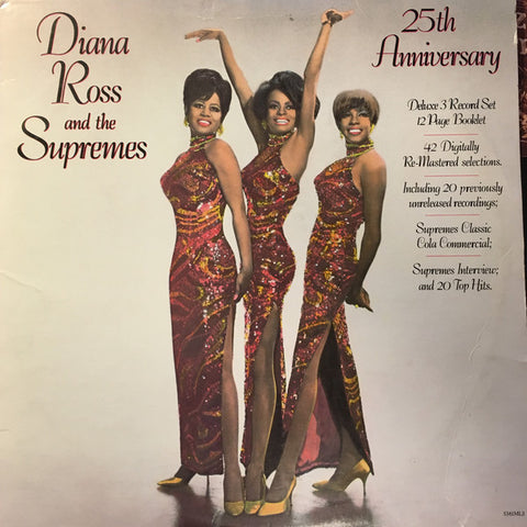 Diana Ross & The Supremes - 25th Anniversary - VG+ 1986 Stereo ( 3LP Set w/ 12 Page Book) Motown USA - R&B / Soul - Shuga Records