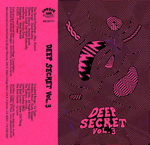 Various – Deep Secret Vol. 3 - New Cassette 2014 Burger Records Tape - Indie Rock / Garage Rock / Punk