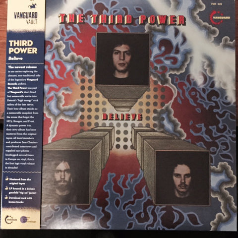 The Third Power ‎– Believe - New Lp Record Store Day 2016 Vanguard RSD USA  Red Vinyl & Download - Psychedelic Rock - Shuga Records