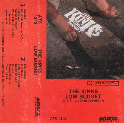 The Kinks – Low Budget - Used Cassette 1979 Arista Tape - Rock