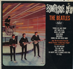 The Beatles - Something New (1964) - VG- Lp Record (Lower Grade) 1969 USA Stereo Lime Label - Rock / Pop - Shuga Records