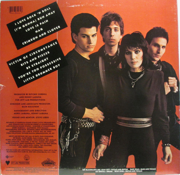 Joan Jett & The Blackhearts ‎– I Love Rock 'N Roll - Mint- LP Record 1981 Boardwalk USA Original Vinyl - Hard Rock - Shuga Records