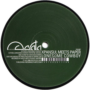 Xpansul meets Paper – Lonesome Cowboy - New 12" Single 2006 Spain Discos De Lata Vinyl - Deep House / Minimal - Shuga Records