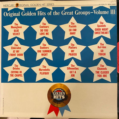 Various – Original Golden Hits Of The Great Groups-Volume III - VG+ LP Record 1964 Liberty USA Vinyl - Rhythm & Blues - Shuga Records