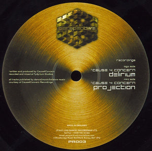 Cause 4 Concern - Delirium / Projection - New 12" Single Record 2000 Perspective UK Vinyl - Drum n Bass