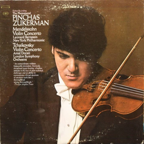 Pinchas　Shuga　L–　Zukerman　Records　Concertos　Violin　Mendelssohn,　–　Tchaikovsky　New