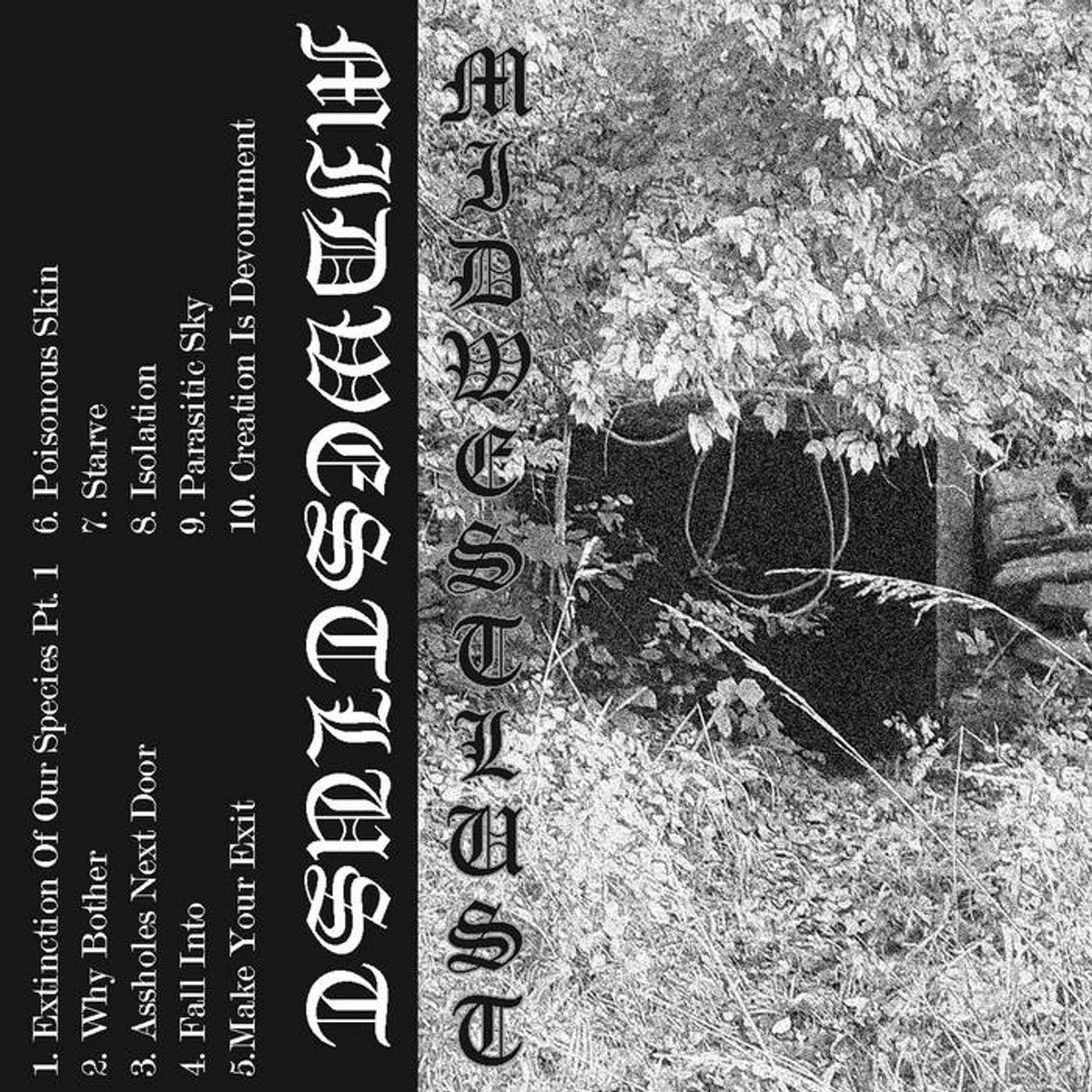 MIDWESTLUST - S/T - New Cassette 2021 Mutant Noise Grind / Suspended Soul Tape - Chicago Noise / Power Electronics / Noisecore