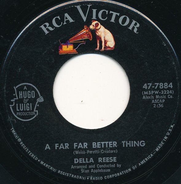 Della Reese A Far Far Better Thing I Possess VG 45rpm 1961