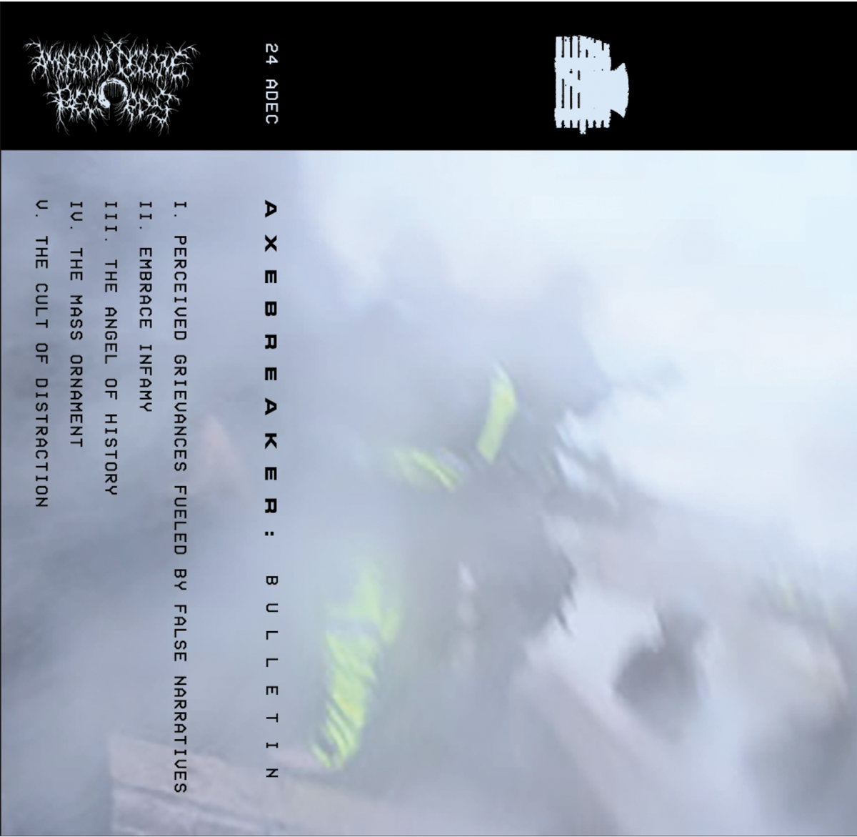 Axebreaker - Bulletin - New Cassette 2021 American Decline Yellow Tape - Industrial / Power Electronics / Noise