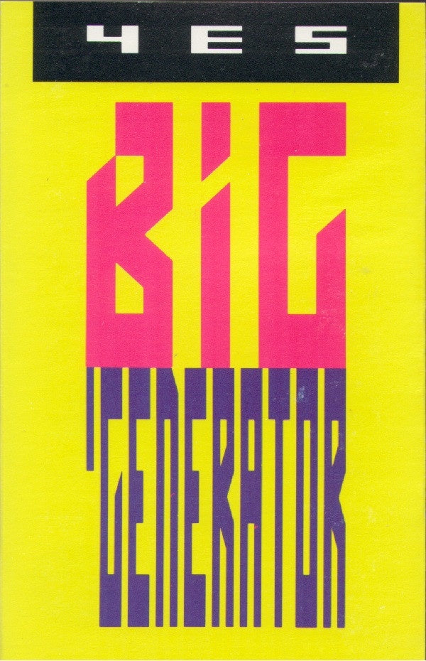 Yes ‎– Big Generator - Used Cassette 1987 ATCO Tape - Rock - Shuga Records