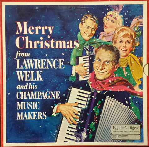 Lawrence Welk And His Champagne Music Makers ‎– Merry Christmas From - VG+ Stereo 1970 USA 4 Lp Box Set - Holiday / Christmas - Shuga Records