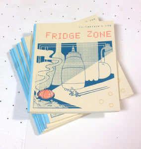 Cul De Sac Press / Bobby Sims - Fridge Zone - New Comic / Zine 2016 Screen Printed Cover, Foil Stamp (Edition of 150) - FU: Local Zines / Culture - Shuga Records