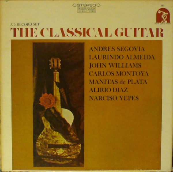 Andrés Segovia, Laurindo Almeida, Carlos Montoya, Manitas De Plata, Alirio Díaz, Narciso Yepes ‎– The Classical Guitar - VG+ 5 Lp Record Box Set 1971 USA Vinyl - Classical - Shuga Records