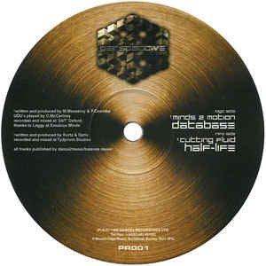 Minds 2 Motion / Cutting Fluid ‎– Database / Half-Life - Mint- 12" Single Record 2000 UKImport Perspective - Drum n Bass - Shuga Records