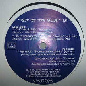 Various – Out Of The Blue EP - New 12" Single 2001 Fonkka France Vinyl - House - Shuga Records