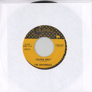 The Gripsweats ‎– Ziggy's Walk / Alpha Dog - New 7" Vinyl 2018 Colemine 45 rpm Black Vinyl Pressing - Funk