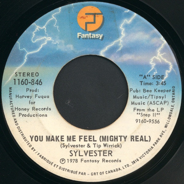 Sylvester ‎– You Make Me Feel (Mighty Real) / Grateful - VG+ 7" Single Used 45rpm 1978 Fantasy USA - Disco - Shuga Records