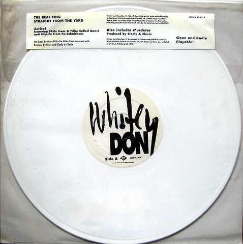 Whitey Don ‎– Artical - VG+ 12" Single Record 1995 USA Promo White Vinyl - Ragga Hip-Hop