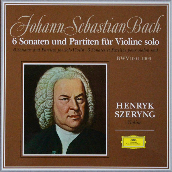 Henryk Szeryng - Johann Sebastian Bach: 6 Sonatas and Partitas for Violin  Solo - New 3 Lp Record Box Set 2018 Deutsche Grammophon German Import 180 
