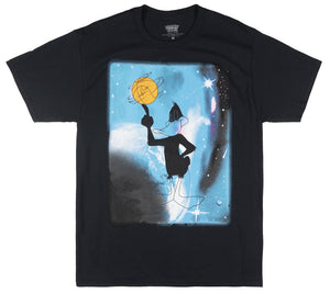 Looney Tunes - Men's Black Space Jam Daffy Duck Basketball T-Shirt - Shuga Records