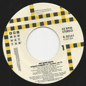 Pet Shop Boys ‎– Domino Dancing / Don Juan - Mint- 7" Single Used 45rpm 1988 EMI USA - Synth-Pop - Shuga Records