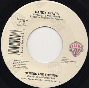 Randy Travis, Loretta Lynn ‎– Heroes And Friends / Shopping For Dresses - Mint- 45rpm 1990 USA - Country - Shuga Records