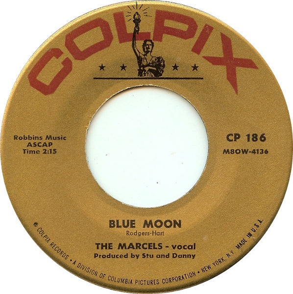 The Marcels ‎– Blue Moon / Goodbye To Love - VG 7