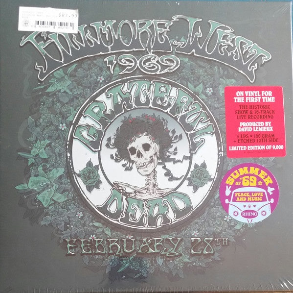 Grateful Dead ‎– Fillmore West 1969 February 28th - New 5 LP Record Box Set 2019 Rhino USA 180 gram Vinyl - Psychedelic Rock - Shuga Records