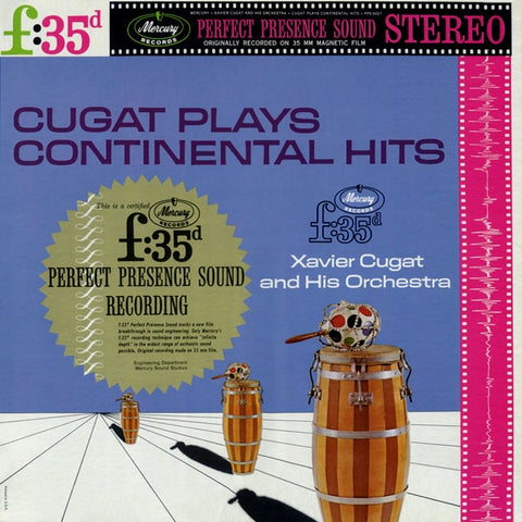 Xavier Cugat And His Orchestra ‎– Cugat Plays Continental Hits - VG+ Lp Record 1962 USA Stereo Original Vinyl - Jazz / Easy Listening