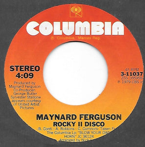 Maynard Ferguson ‎– Rocky II Disco / Gabriel - VG+ 7" Single 45rpm 1979 Columbia USA - Disco - Shuga Records