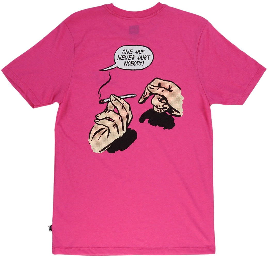 huf pink t shirt