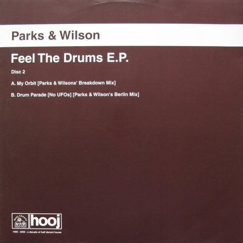 Parks & Wilson ‎– Feel The Drums E.P. (Disc 2) - VG+ 12" Single 2000 Hooj Choons UK Import Vinyl - Progressive House / Tribal - Shuga Records