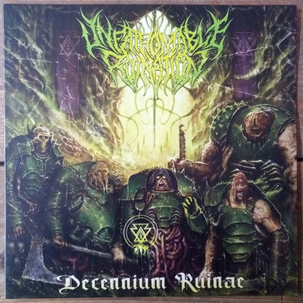 Unfathomable Ruination ‎– Decennium Ruinae - New EP Record 2021 Willowtip USA Green & Yellow Marble Vinyl - Death Metal