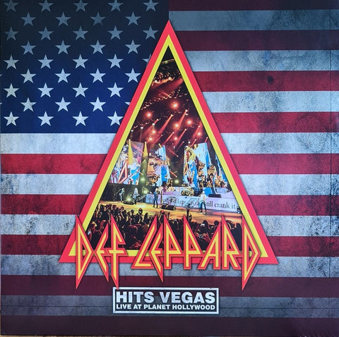 Def Leppard ‎– Hits Vegas - Live At Planet Hollywood - New 3 Lp Record 2020 Eagle Europe Import Blue Vinyl - Arena Rock / Hard Rock - Shuga Records