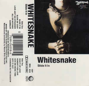 Whitesnake - Slide It In - Cassette 1984 Geffen USA - Hard Rock